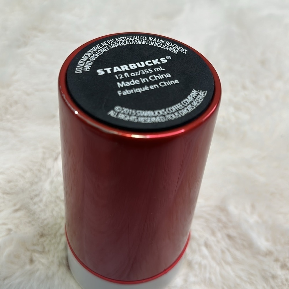 Starbucks Red Tumbler with White Lid - Picture 6 of 7